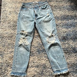 Abercrombie High rise mom Jean size 27